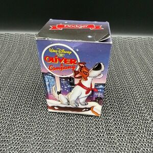 Vintage 1988 Disney Oliver & Company Dodger Plush Musical Ornament McDonalds Box